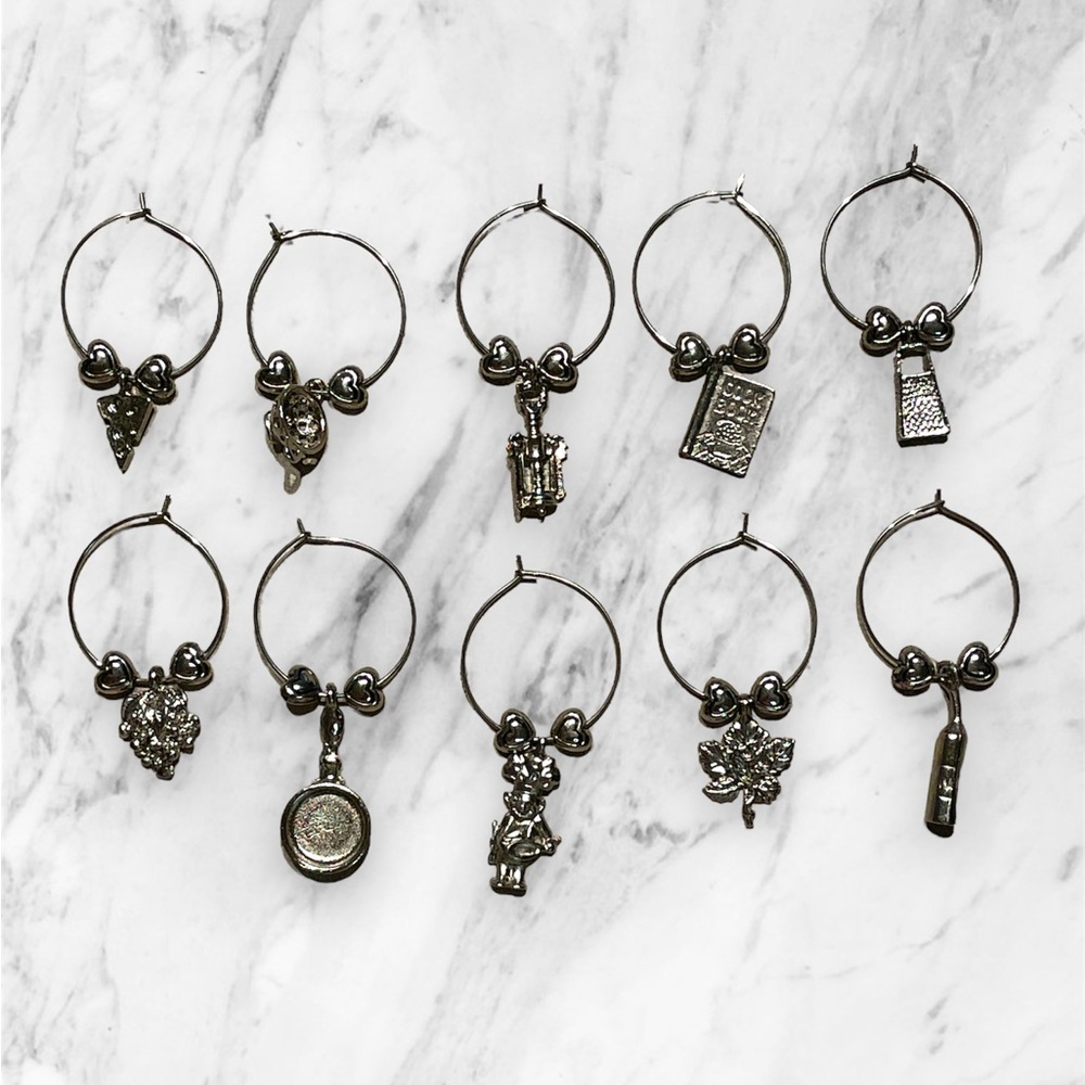 Kitchen Themed Wine Charms Set